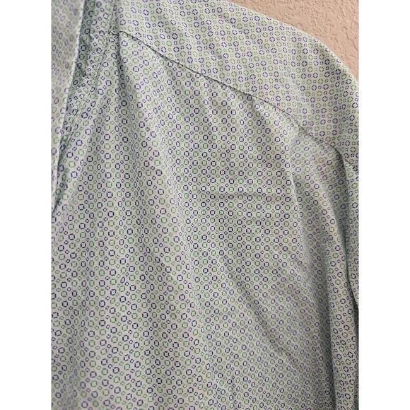 Cinch Green Geometric Long Sleeve Western Work Button Down Shirt Men's Size XL - Picture 3 of 5